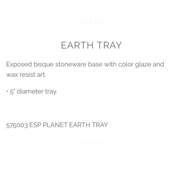 Earth glazed on exposed bisque stoneware tray-New unboxed - Picture 2 of 7